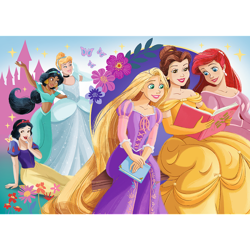 PUZZLE 100 TREFL GLITTER BLASK MAGII PRZYJAŹNI.PRINCESS