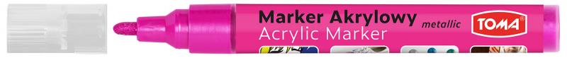 MARKER AKRYLOWY TOMA METAL.RÓŻOWY