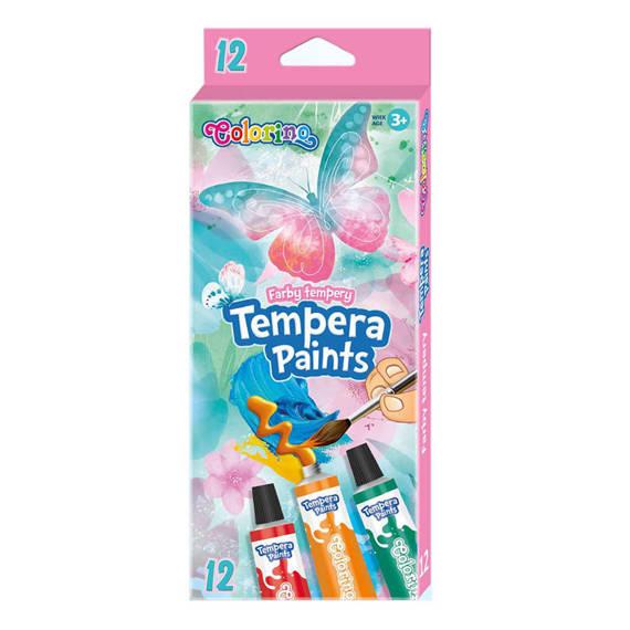 FARBY TEMPERA W TUBIE 12 ML. 12 KOL. /DREAMS CP COLORINO