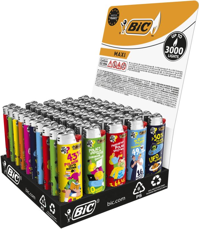 ZAPALNICZKA BIC J26 SLV STATYS A50