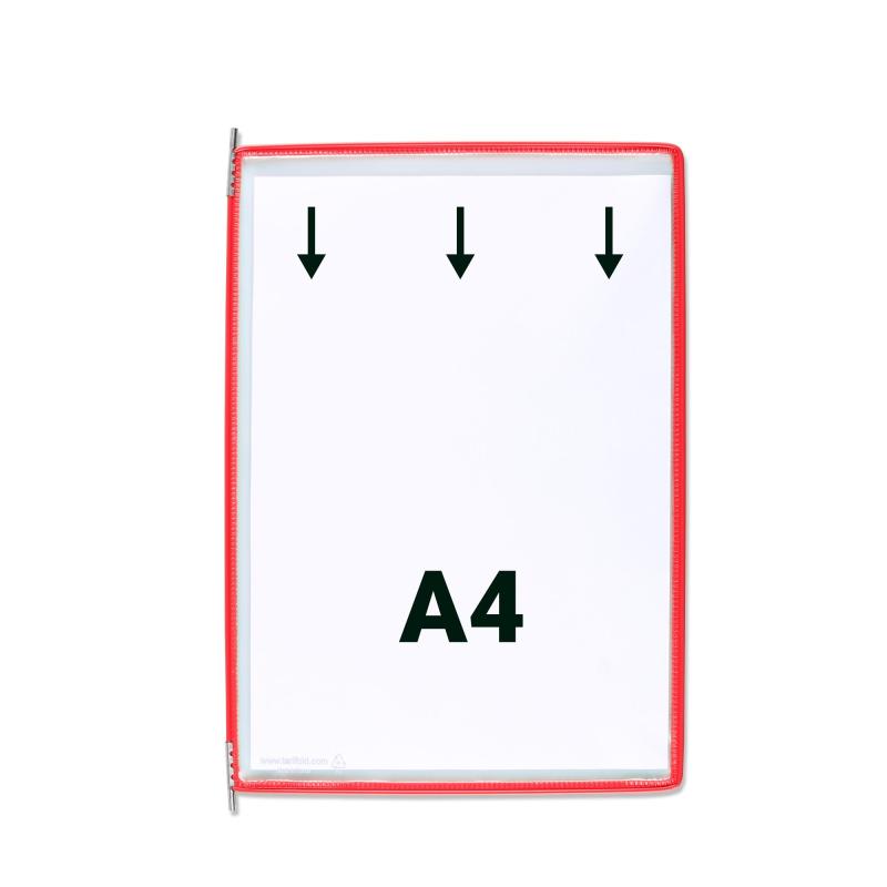 PANEL PREZENTACYJNY TARIFOLD A4 10SZT CZERW.