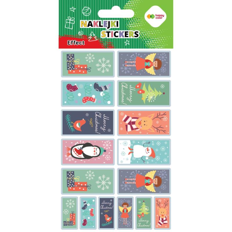 NAKLEJKI EFFECT-XMAS STAMP 10X20CM GDD