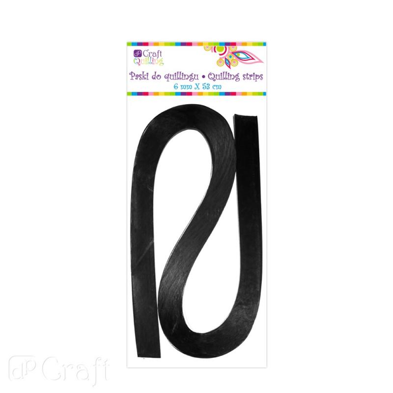PASKI DO QUILLINGU 6MM CZARNE A/100