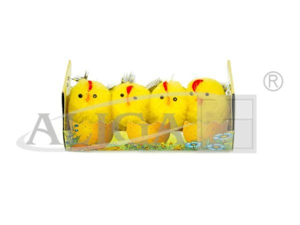 KURCZAKI WIELKANOCNE WKZ-7927 MIX WYS.4,5CM A4 WIELKANOC
