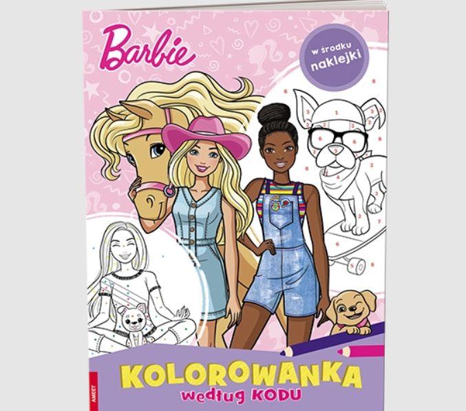 KSIĄŻECZKA BARBIE. KOLOROWANKA WEDŁUG KODU BANER