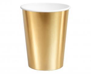 KUBECZKI PAPIEROWE ZŁOTE 250ML A/6