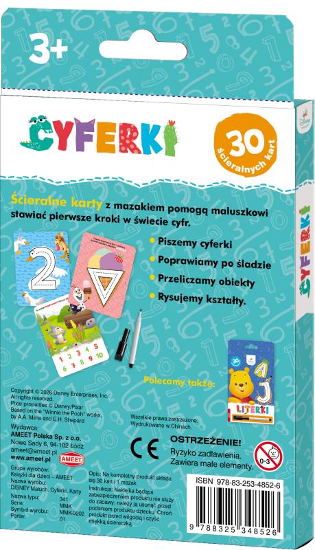 KSIĄŻECZKA DISNEY MALUCH.CYFERKI.KARTY
