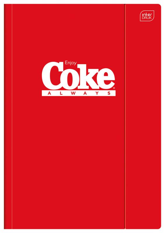 TECZKA A4 Z GUMKĄ HYBRID COCA COLA