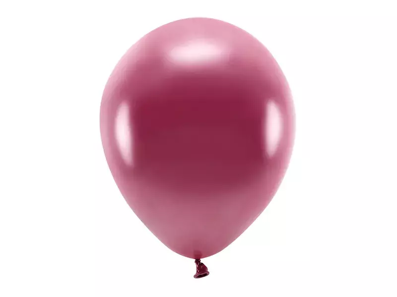 BALONY ECO 30CM METALIZOWANE BORDO