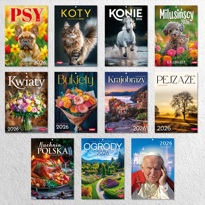 KALENDARZ ŚCIENNY A4 JAN PAWEŁ II AREX