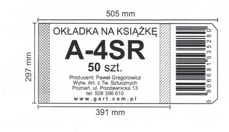 OKŁADKA A-4SR GREGOROWICZ WYS. 29,7 A/50