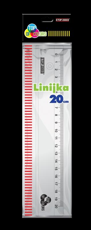 LINIJKA 20 PRZEZROCZYSTA TOP