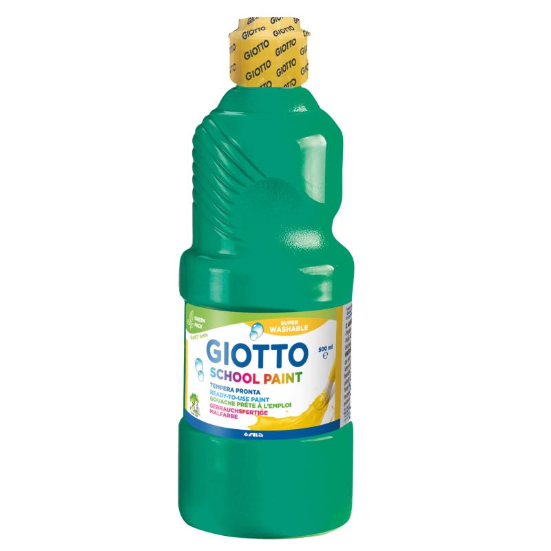 GIOTTO SCHOOL PAINT 500ML GREEN