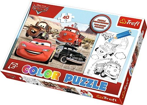 PUZZLE 40 TREFL COLOR AUTKA NA PUSTYNI CARS 2