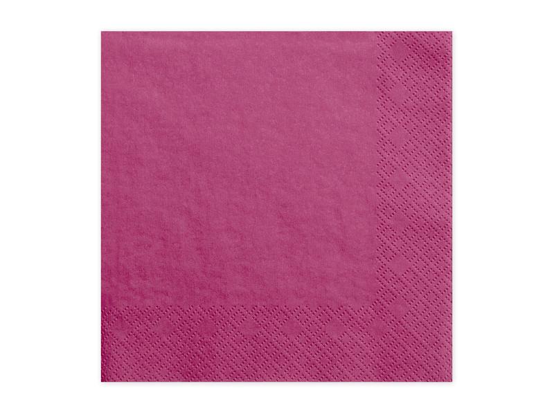 SERWETKI TRÓJWARSTWOWE C.RÓŻOWE 33X33CM