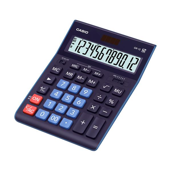 KALKULATOR CASIO GR-12 BIUROWY NIEBIESKI