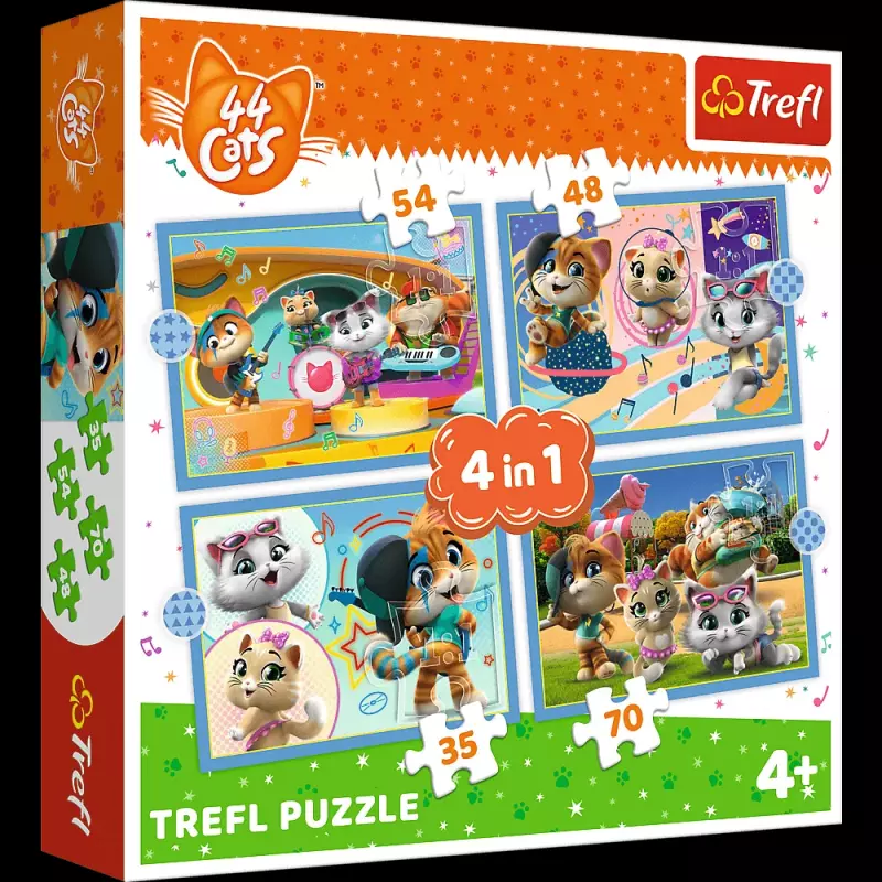 PUZZLE 4W1 TREFL KOCIA FERAJNA