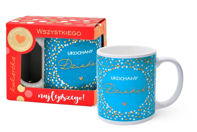 KUBEK PREMIUM KUKARTKA DZIADEK I BABCIA DIB
