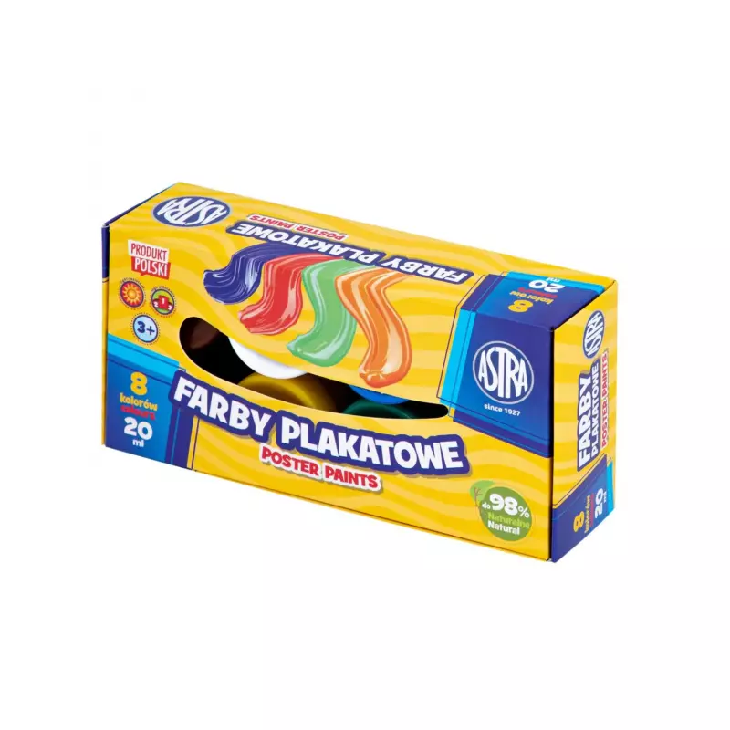 FARBY PLAKATOWE 8/20ML ASTRA STANDARD BOX