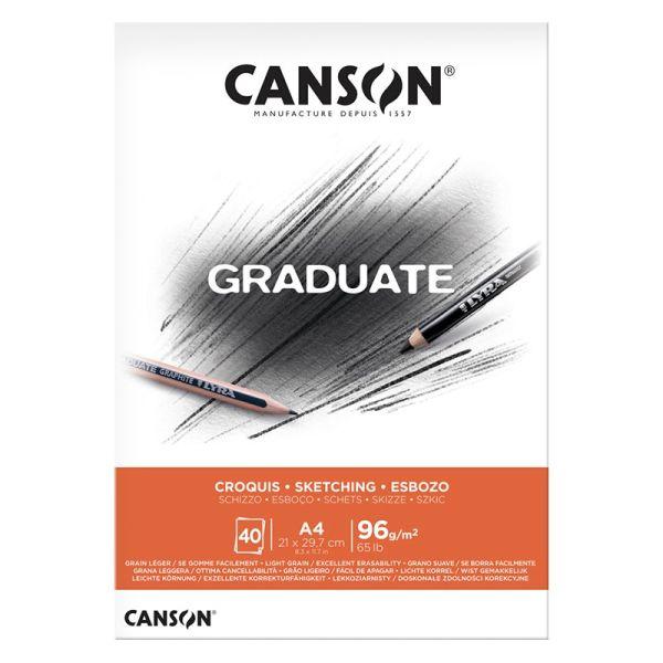 BLOK SZKICOWNIK CANSON A4/40 96G GRADUATE