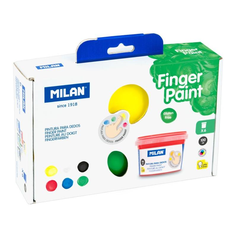 FARBY 6 DO MALOWANIA PALCAMI 100ML MILAN