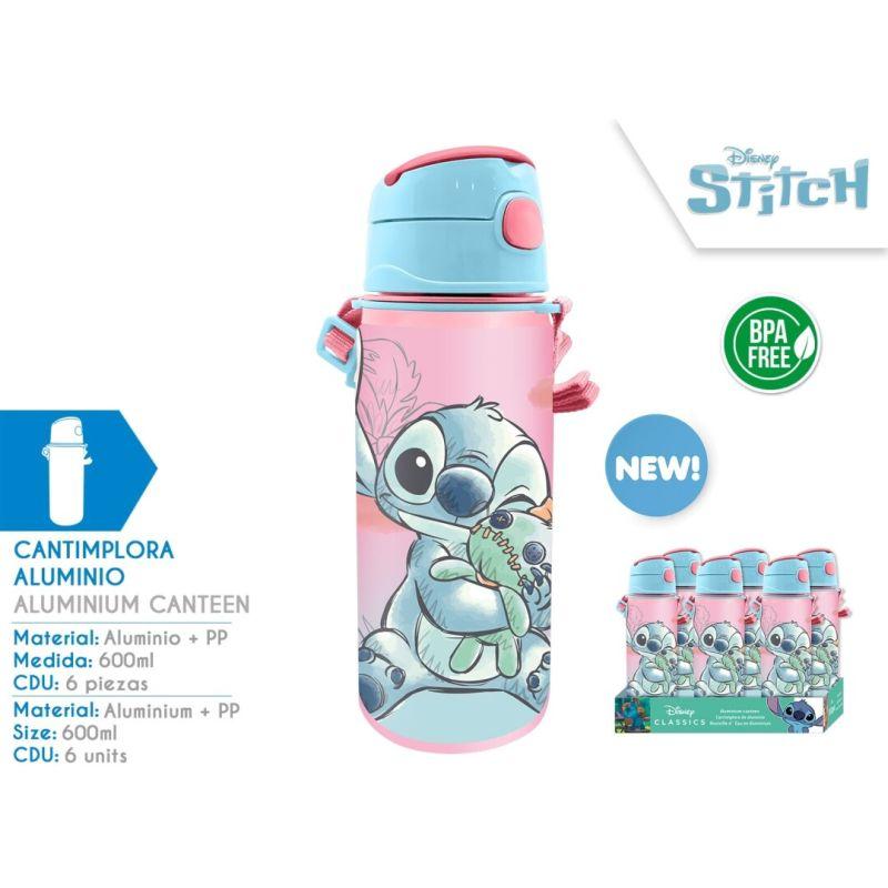 BIDON 600ML STITCH ALUMINIUM