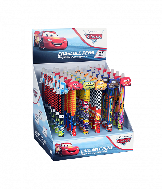 DŁUGOPIS PATIO WYMAZYWALNY AUTOMATYCZNY CARS A36