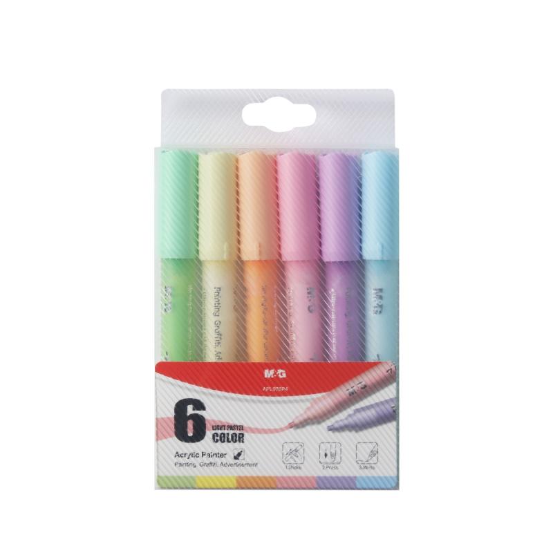 MARKERY AKRYLOWE PASTELOWE SET 1,1-2MM MIX A6 MG