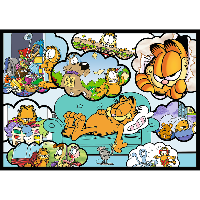 PUZZLE 4X250 TREFL GARFIELD NIE LUBI PONIEDZIAŁKÓW