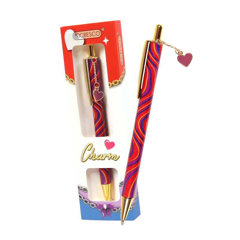 DŁUGOPIS CHARM W ETUI GB SERCE CZERWONE