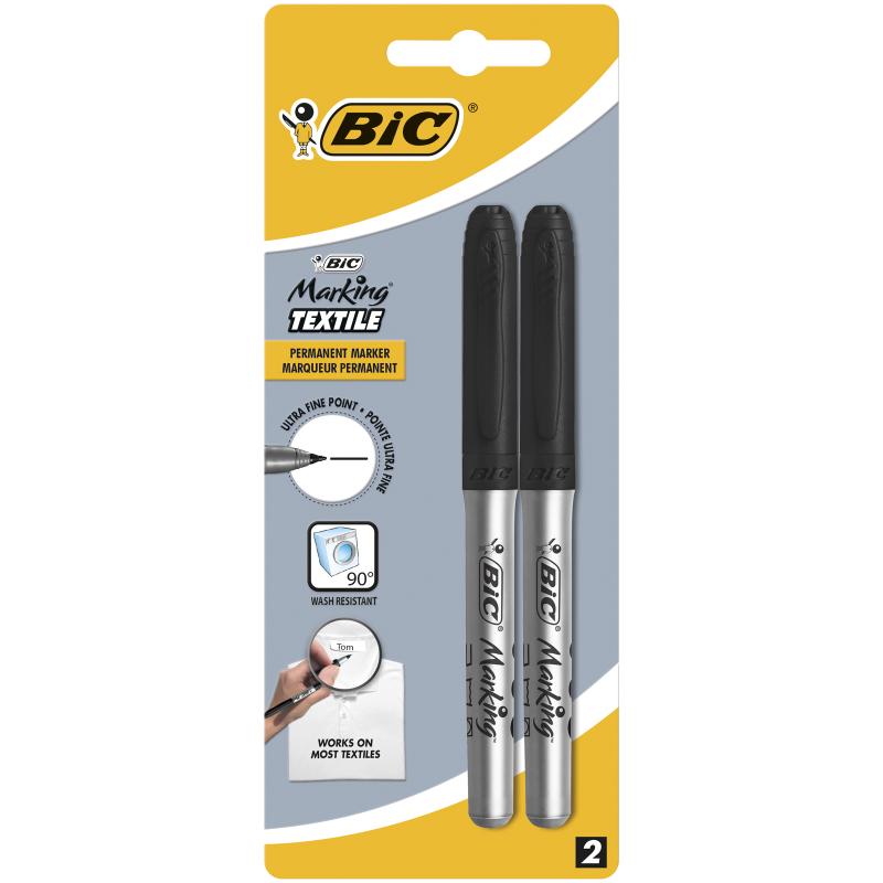 MARKER BIC CZARNY BL2