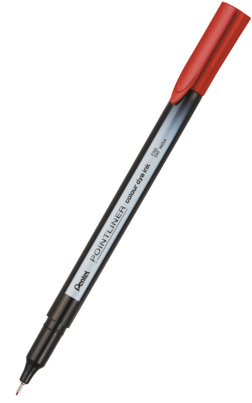 CIENKOPIS POINTLINER COLOUR B/CZERWONY