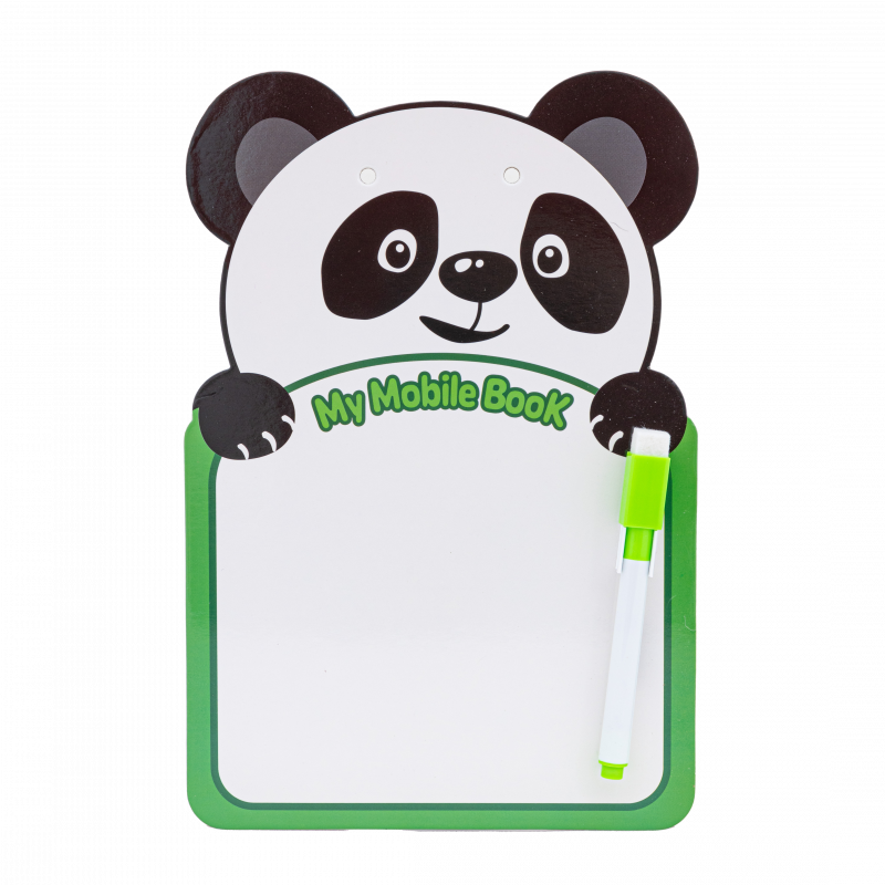 TABLICA SUCHOŚCIERALNA ASTRAFUN 24,5 × 16,5cm - Jednorożec, Miś, Panda