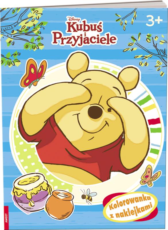 KSIĄŻECZKA DISNEY KUBUŚ I PRZYJACIELE. KOLOROWANKA Z NAKLEJKAMI