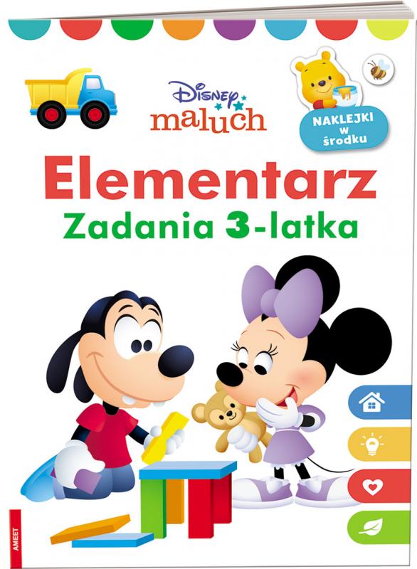 KSIĄŻECZKA DISNEY MALUCH.ELEMENTARZ.ZADANIA 3-LATKA