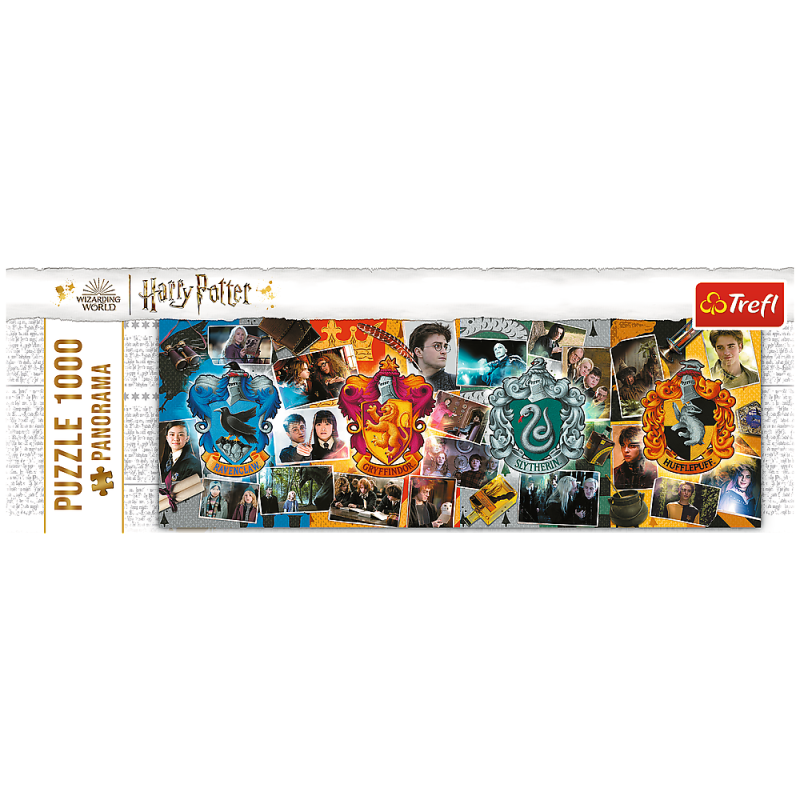 PUZZLE 1000 TREFL PANORAMA CZTERY DOMY HOGWARTU BANER