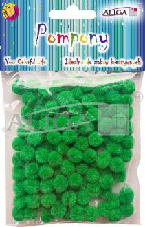 POMPONY POM-302 ZIELONE 1CM A120
