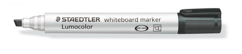 MARKER LUMOCOLOR WHITEBOARD, ŚCIĘTA końcówka, czarny, Staedtler