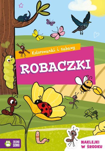 KSIĄŻECZKA KOLOROWANKI I ZABAWKI.ROBACZKI