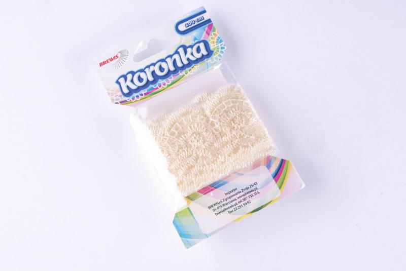 KORONKA 3,8CMX2M ECRIE