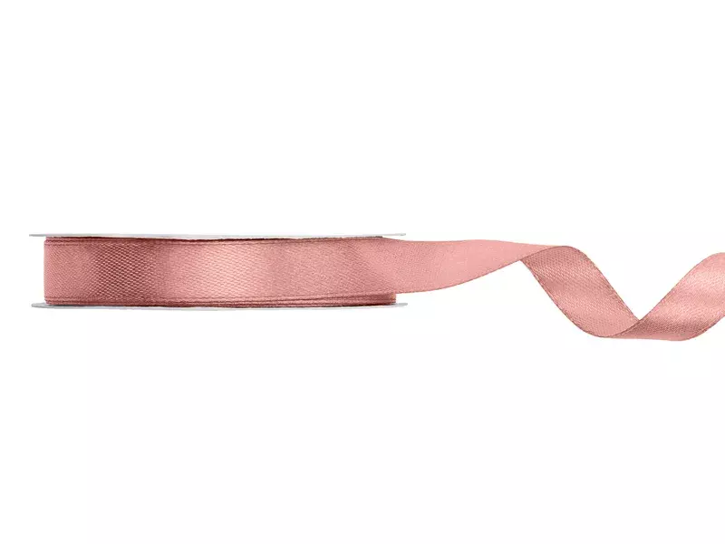TASIEMKA SATYNOWA 12MM/25M BRUDNY RÓŻ