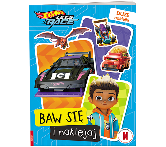 KSIĄŻECZKA HOT WHEELS. LETS RACE. BAW SIĘ I NAKLEJAJ