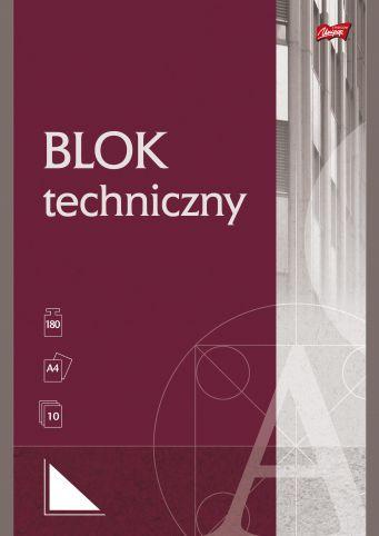 BLOK TECHNICZNY A4 UNIPAP A'10 BIAŁY