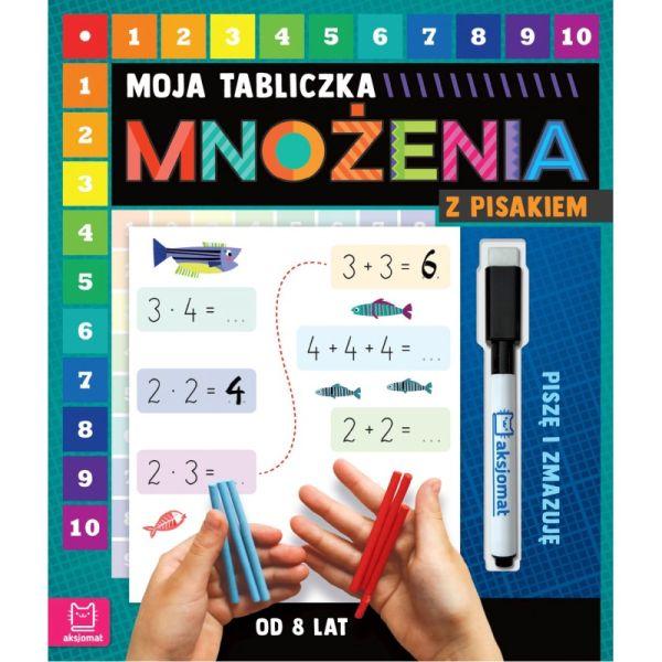 KSIĄŻECZKA TABLICZKA MNOŻENIA Z PISAKIEM.PISZĘ I ZMAZUJĘ OD 8 LAT