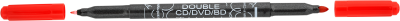 MARKER CENTROPEN DWUSTRONNY CD/DVD/BD 3616 CZERWONY