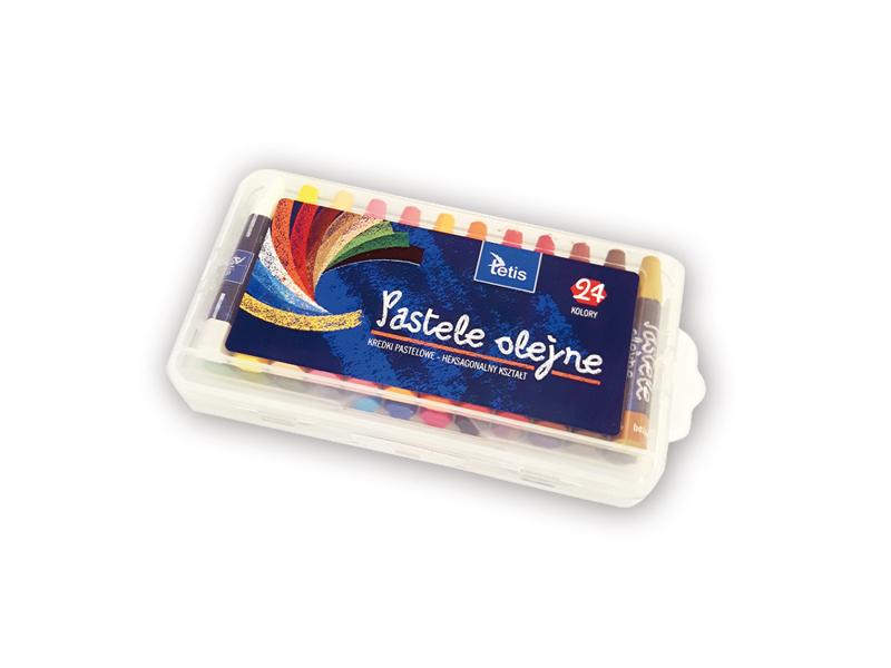 PASTELE 24 OLEJNE HEKSAGONALNE TETIS
