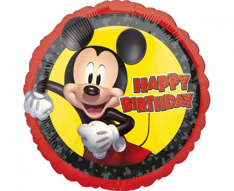 BALON FOLIOWY 18CALI CIR URODZINOWA MYSZKA MICKEY