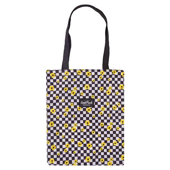 TORBA NA RAMIĘ CP SHOPPER BAG - CHESS FLOW