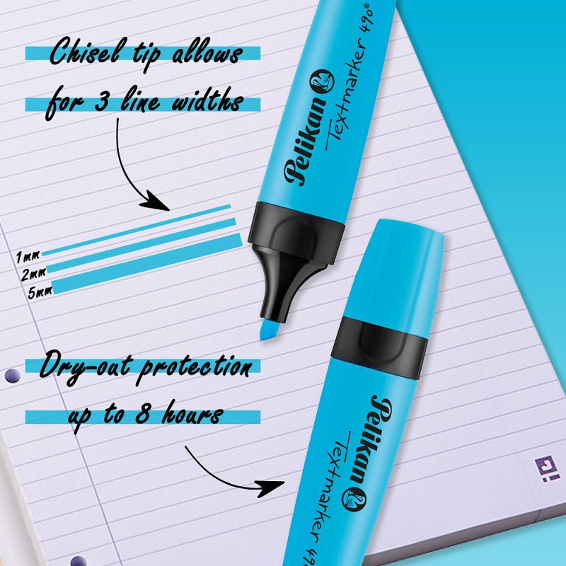 ZAKREŚLACZ PELIKAN 490 6 SZT ETUI