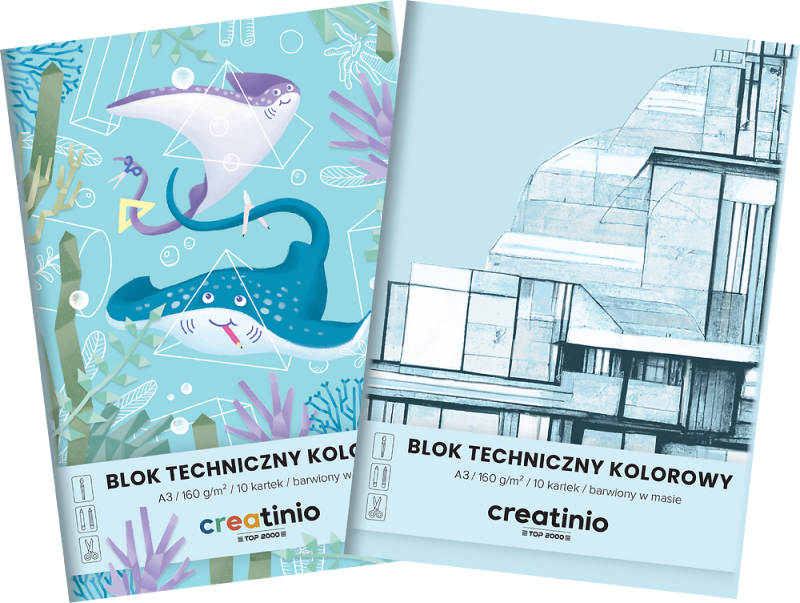 BLOK TECHNICZNY A3/10 KOLOR TOP CREATINIO 160G